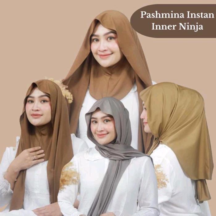 Pashmina Wanita Linda Pasmina Inner Jersey Premium - Hijab Muslim Instan