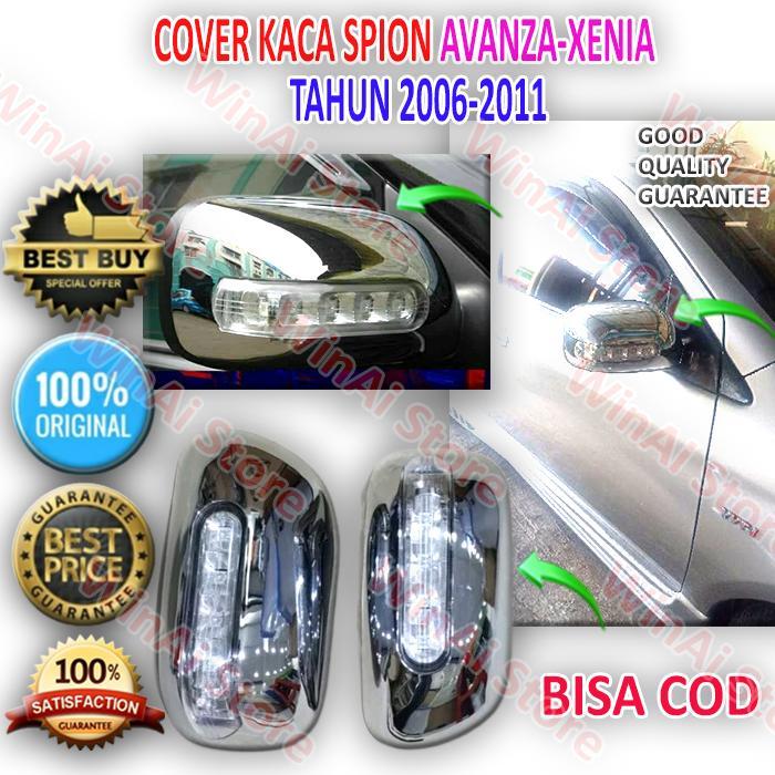 COVER SPION + LAMPU SEIN AVANZA LAMA 2005-2011 CHROME A1