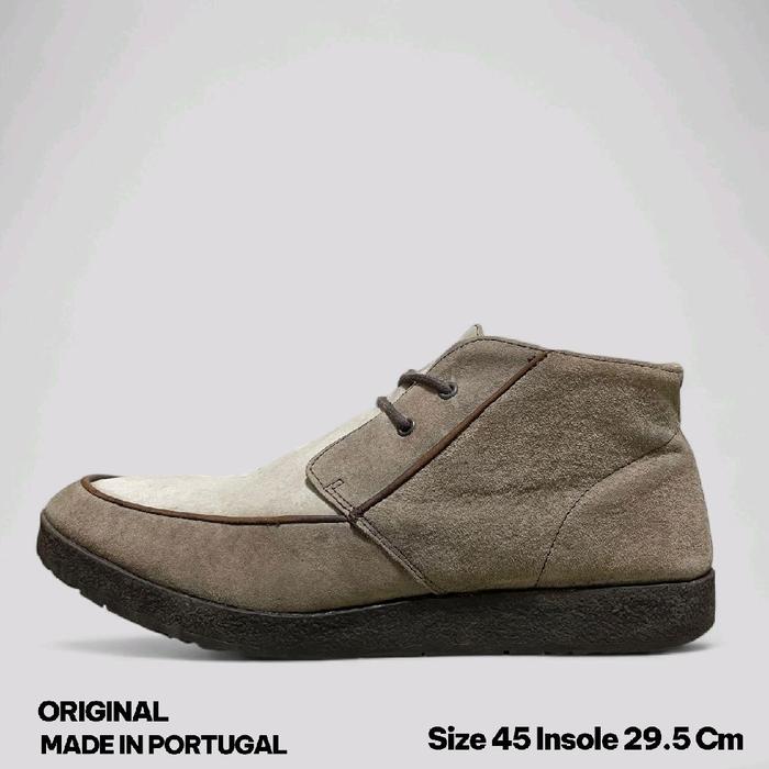 Sepatu Boots Pria Kasual Hush Puppies Suede Original Second Size 45 Insole 29.5 Cm