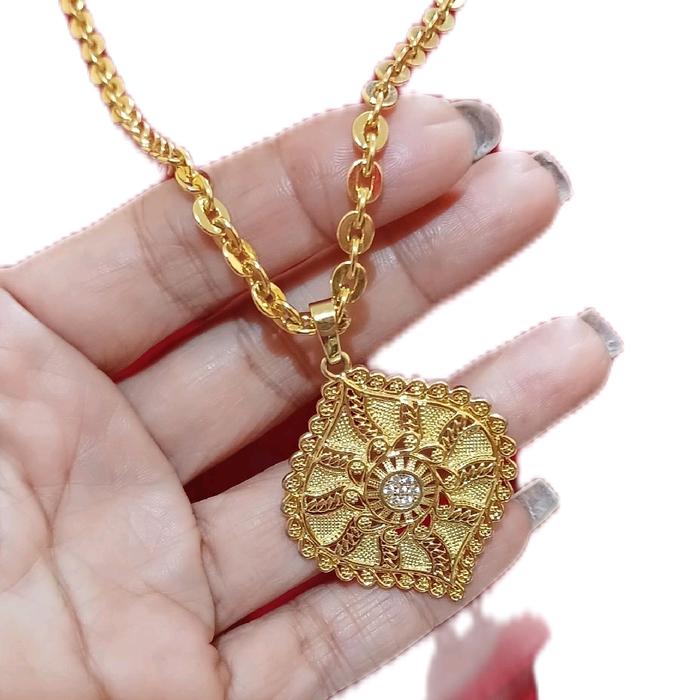 kalung medan london warna mas 14 super cantik super awet ya ukuran 60 cm kwalitas 2 tahunan ya