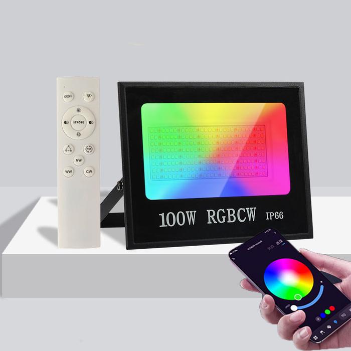 Smart Tuya APP LED Flood Light Outdoor Bluetooth RGBCW Led Stage