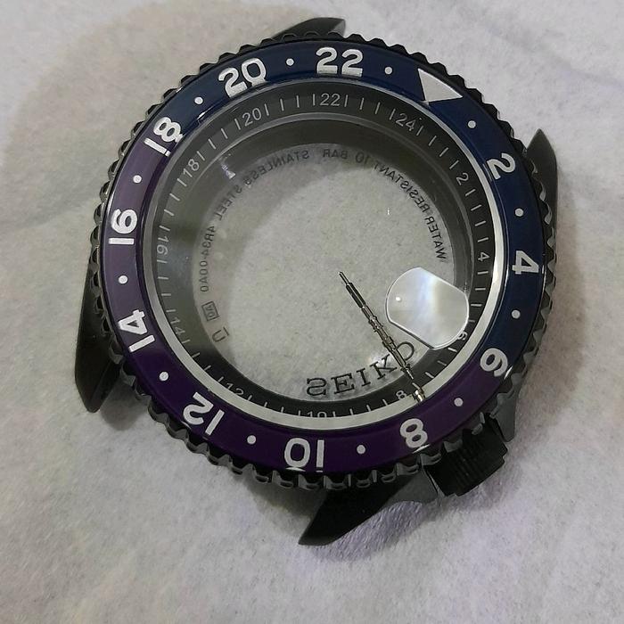 case seiko nh34 gmt ssk  nh36 nh35 mod seiko skx srpd black ssk027k1