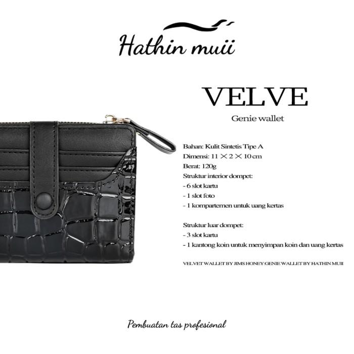 G♥7V HATHIN MUII GENIE WALLET DOMPET WANITA LEATHER DOMPET LIPAT35 V♪NN
