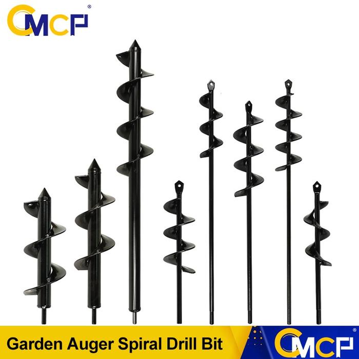 CMCP Garden Auger Spiral Drill Bit Hex Shaft Auger Yard Gardening