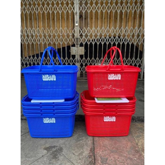Keranjang Pasar Mirani / Keranjang Supermarket / Keranjang Belanja / Keranjang Kue / Keranjang Serba
