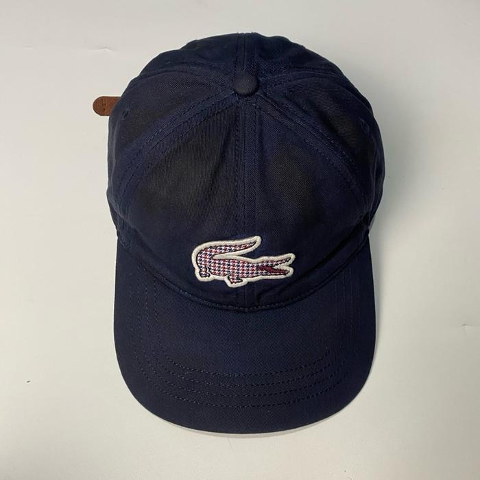 TOPI LACOSTE FULL TAG LEATHER STRAP CAPS