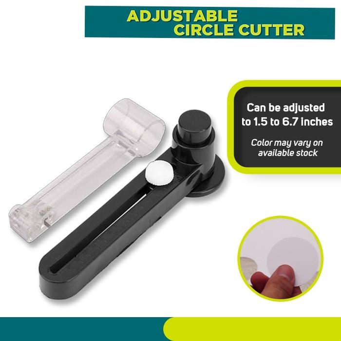 Circle Cutter Pemotong Kertas Bulat Pemotong Lingkaran Plastik Ukuran Dapat Disesuaikan Circle