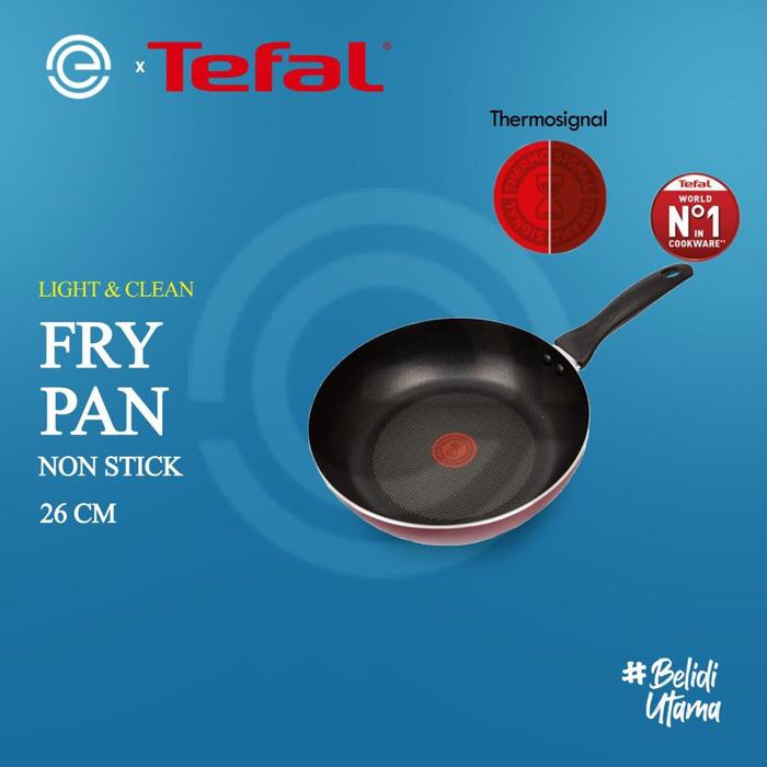 TEFAL Panci Penggorengan 26CM - Light & Clean Frypan