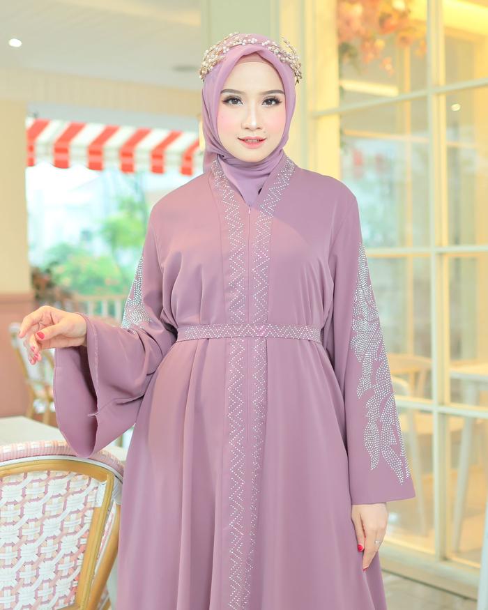 GA COLLECTION GAMIS ABAYA MAYANG DUBAI ANTI UV BAHAN MARBELLA PREMIUM BERTABUR PERMATA DAN PAYET TAB