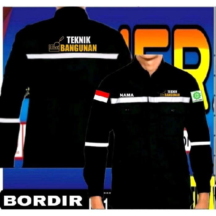 wearpack atasan teknik bangunan kemeja teknik bangunan baju teknik bangunan seragam teknik bangunan 