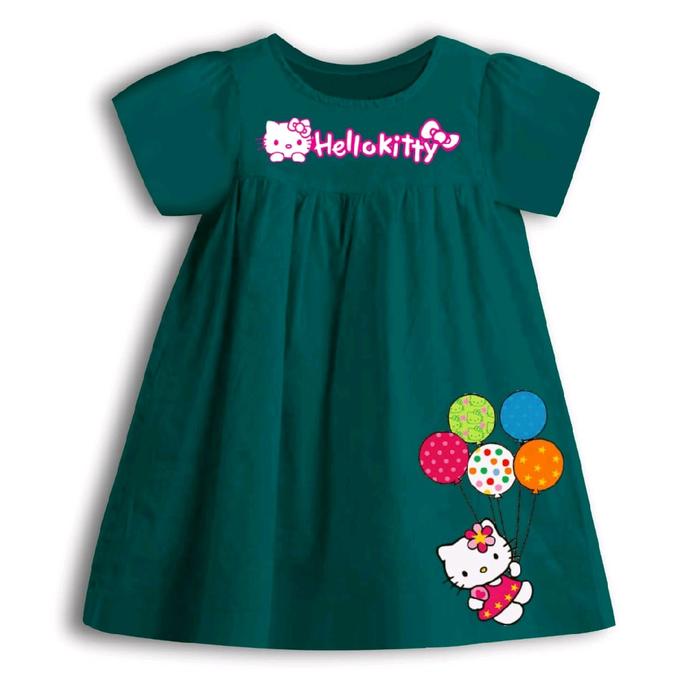 Daster Kerut HELLOKITTY Balon Anak Perempuan - Fashion