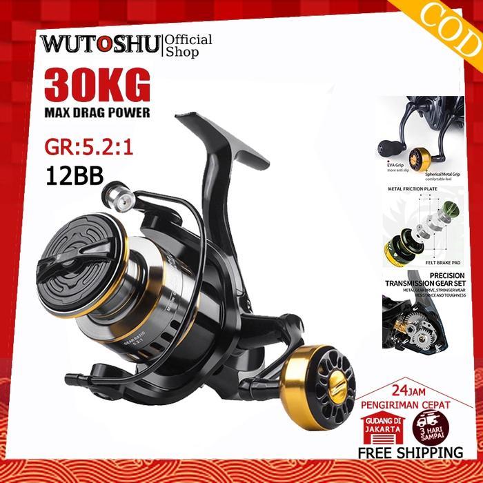 new - reel pancing power handle oneway seakings titanium 12 bb max drag 30kg he500 1000 2000 3000 40