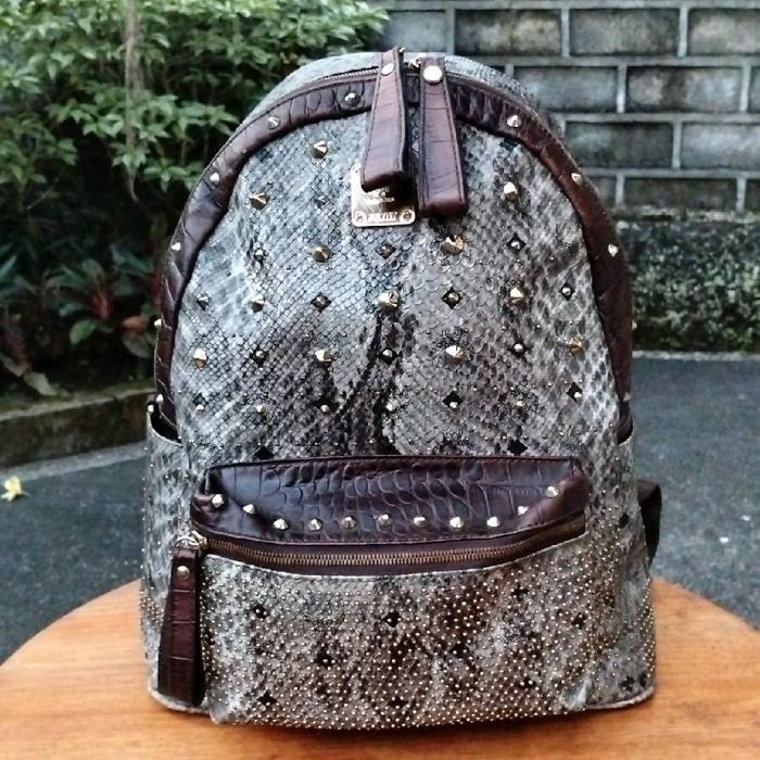 Ransel preloved mulus MCM**, kulit asli mulus eksklusif