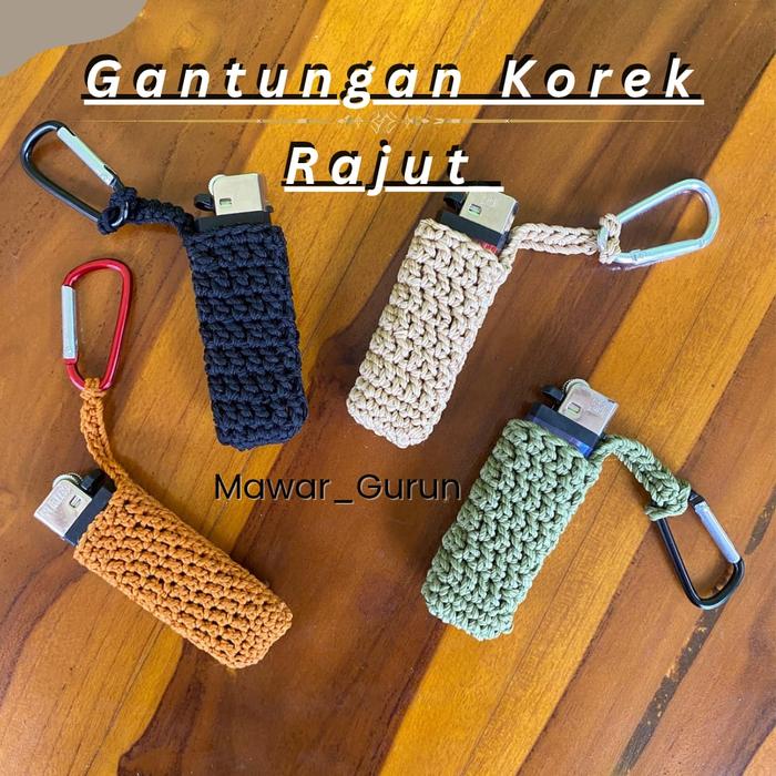 TEMPAT KOREK API RAJUT GANTUNGAN KOREK API RAJUT GANTUNGAN KOREK CARABINER