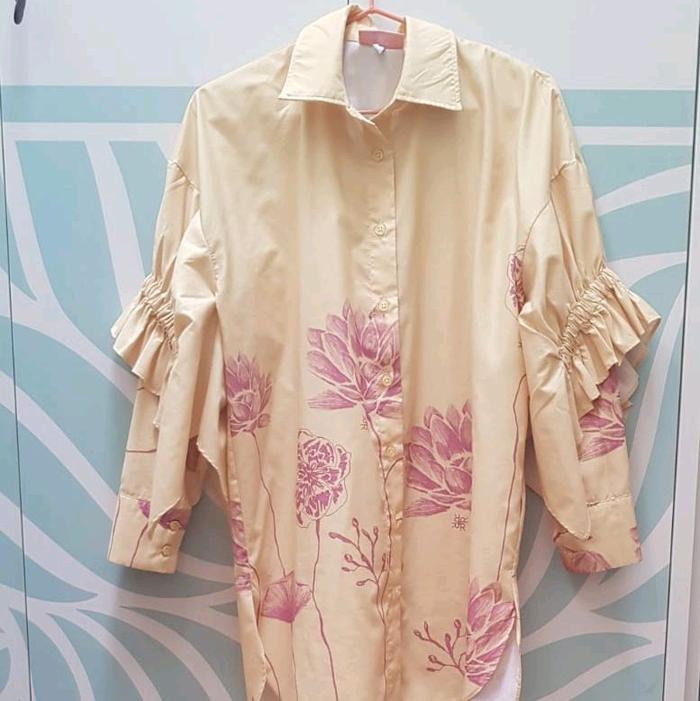 Tropis Top Ria Miranda Yellow Size S/M Preloved
