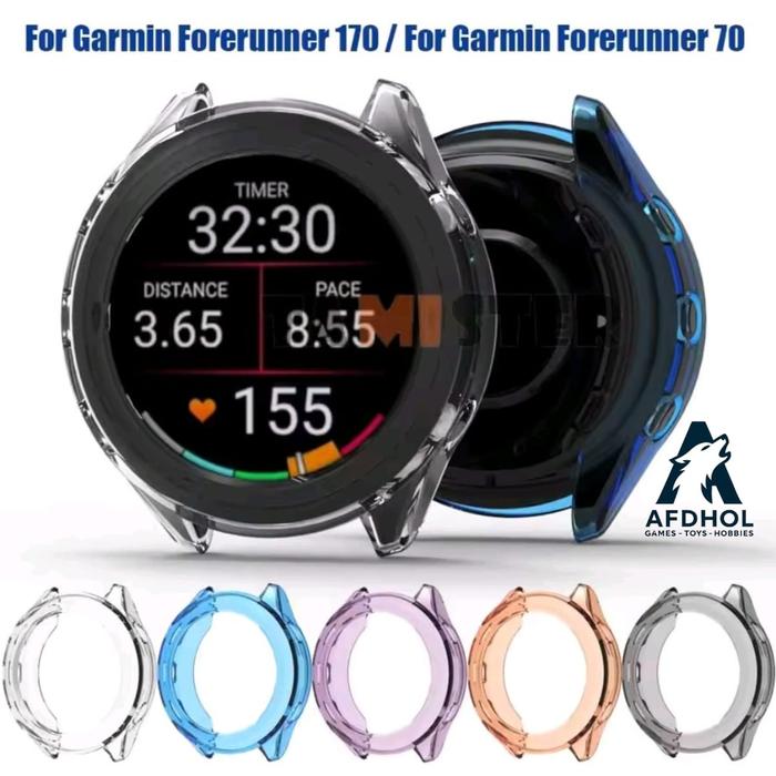 BUMPER TPU CASE FOR GARMIN FORERUNNER 70 / 170  / 170 MUSIC ANTI GORES CASING COVER BODY SHELL SCREE