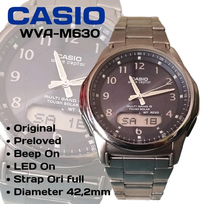 Jam Tangan Casio Wave Ceptor WVA-M630 // Preloved Watches
