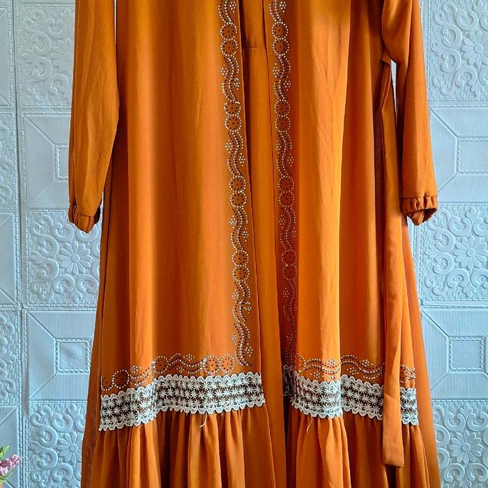 gamis obral ori Uwais bahan ceruty