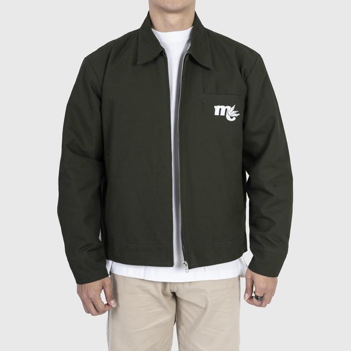 Magma Work Jacket Pleasant 01 Jaket Olive Terlaris Magma Apparel Jaket Semi Boxy Bahan Canvas Canva