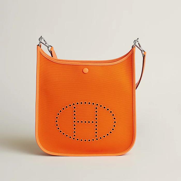 Tas Premium Wanita,HERMES,Neo Evelyne 29 Shoulder Bag,orange