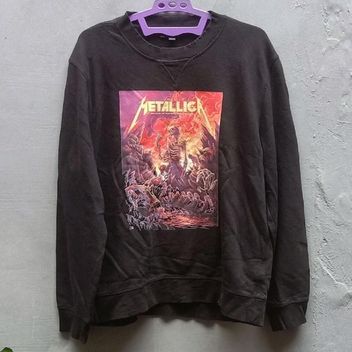 Crewneck Sweater METALLICA | PINKPOP FESTIVAL NETHERLANDS | Rock Band Heavy Metal | Brand COS | Thri