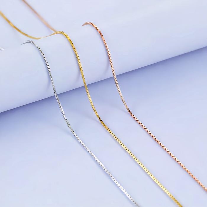 [ 45cm 60cm ] Kalung Italy Chain HIGH QUALITY Anti Karat Rantai Kalung Titanium Stainless 316L / Lio