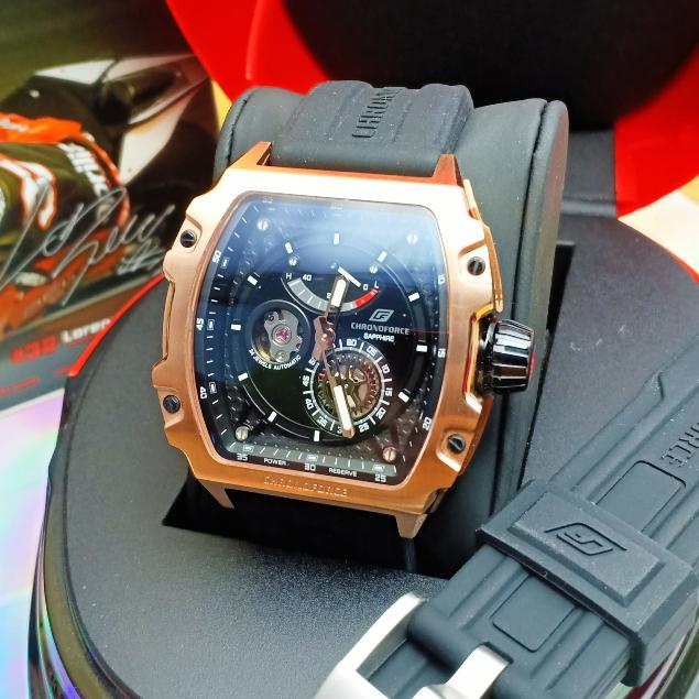 [NEW] Chronoforce CF 5338G Automatic Sport Open Heart Jam Tangan Pria Keren Original