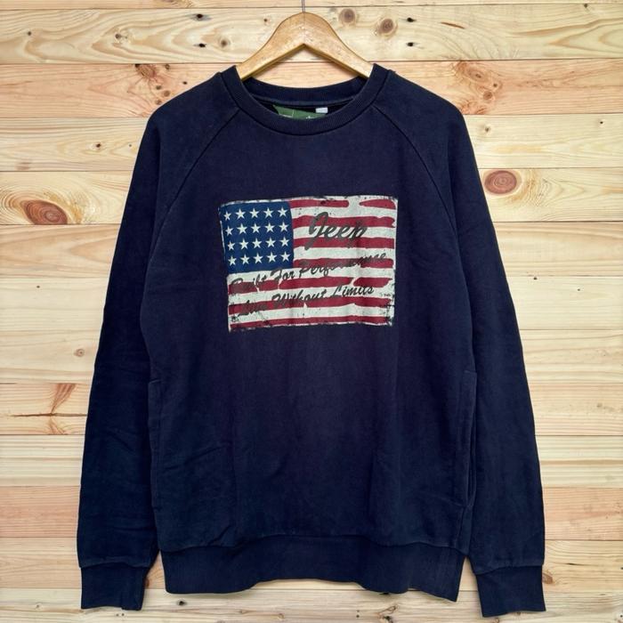 Crewneck Hoodie Jeep Spirit Originals - Second Very Good Condition Untuk Laki Laki & Perempuan