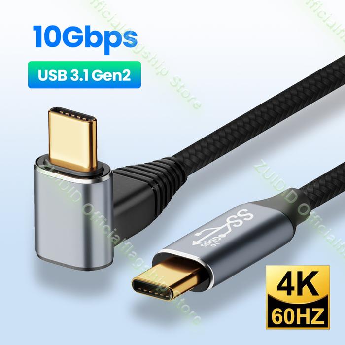 USB C to USB Type C 3.1 Gen2 10Gbps Thunderbolt 3 4K@60Hz Cable PD100W 5A Fast Charging Cable For Ma