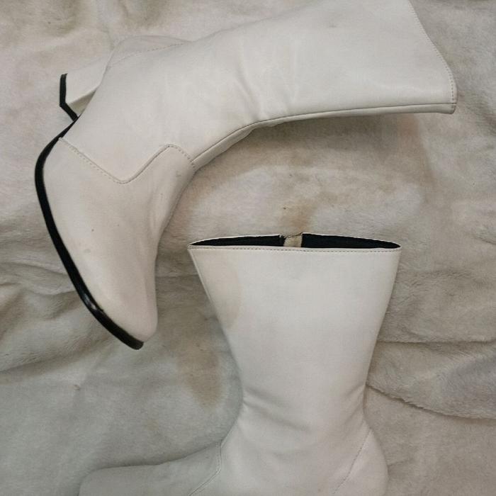 sepatu jegel 3/4 polos hak 5cm