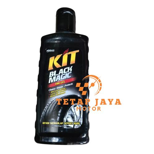 KIT BLACK MAGIC BAN HITAM BOTOL TIRE GEL PERAWATAN KILAP MOBIL MOTOR