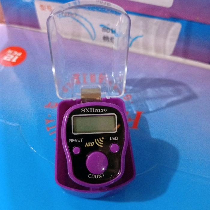 tasbih digital led +beep kemasan box mika