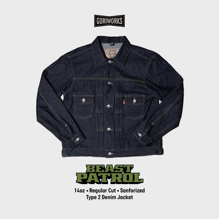 Gori Works - BeastPatrol Type II 14oz Denim Jacket Type 2