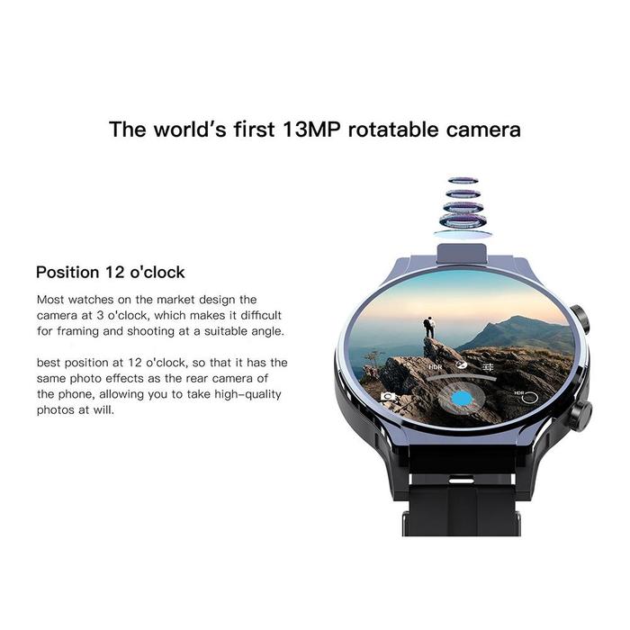 TERMURAH Latest video call 4g LTE Smart Watch Phone 4GB 64GB 13MP hd