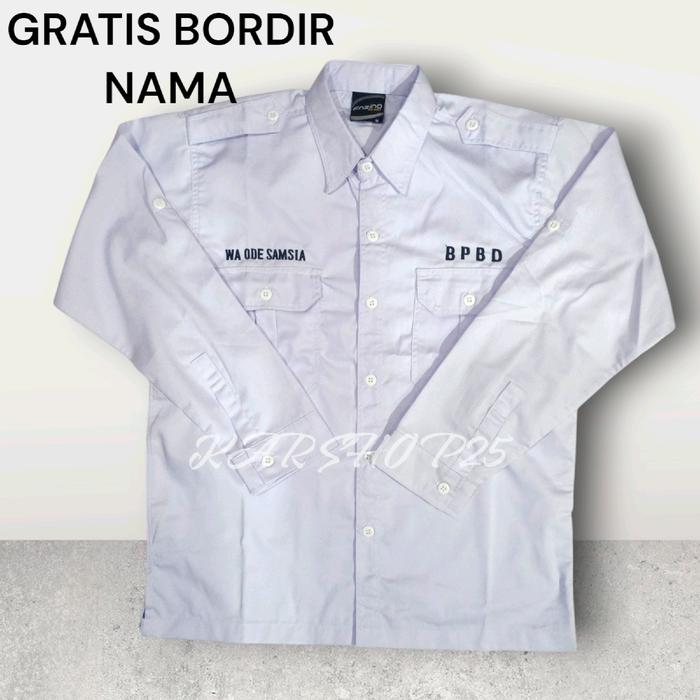 KEMEJA BPBD LENGAN PANJANG TERBARU ATASAN BAJU BPBD SERAGAM BPBD