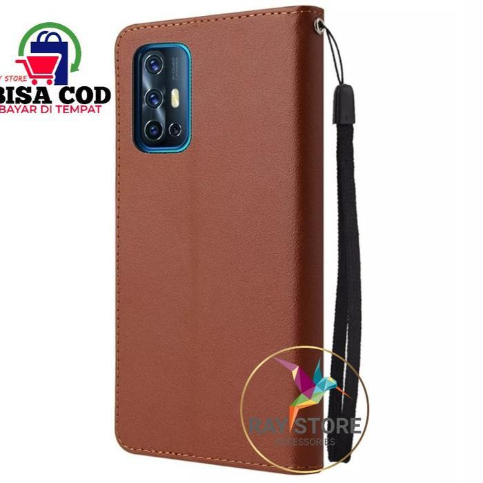 VIVO V19 FLIP LEATHER CASE PREMIUM-FLIP WALLET CASE KULIT UNTUK VIVO V19 - CASING DOMPET-FLIP COVER