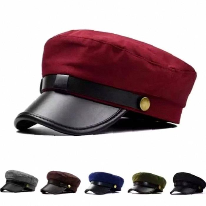 New arrival Topi Komando Aril dari Bahan Kaos Lembut dengan Sentong Imitasi Kulit untuk Kenyamanan D
