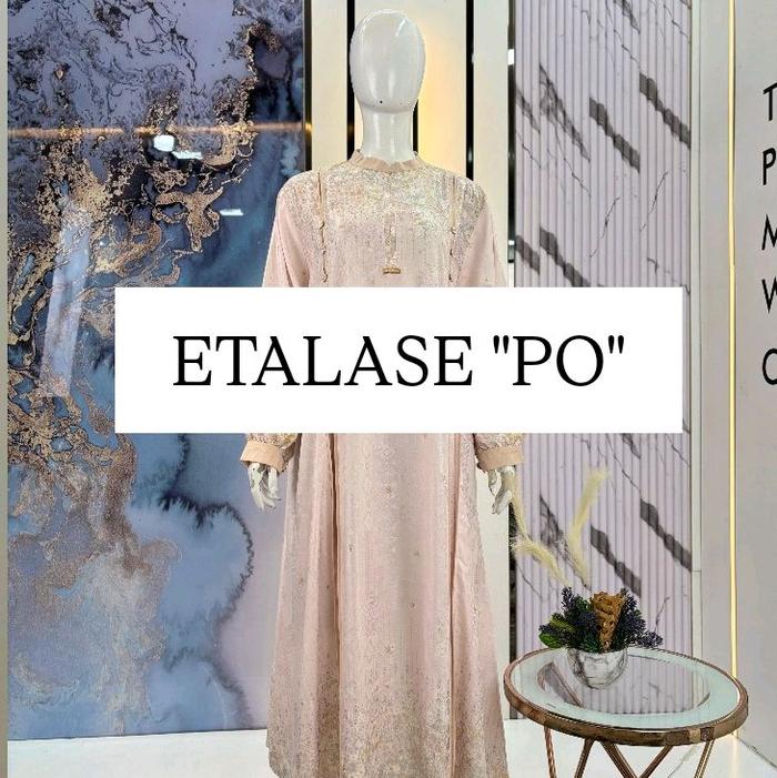 Dress Abiyan Najwa Salvina YS Original LFY Live  RABU 07 MEI PAGI Fashion Muslim Devitafashion Gamis