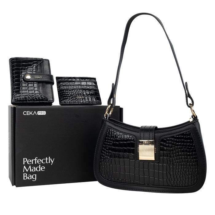 TERJAMIN CEKA PRO Tas Shoulder bag Wanita Handbag Original Branded Paket Hemat Hampers - Laila Gift
