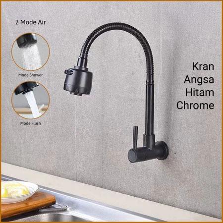 Keran Cuci Piring Kran Angsa Keran Wastafel Keran Angsa Flexible - 1/2 Inch Kran Tembok Kran Sink Fl