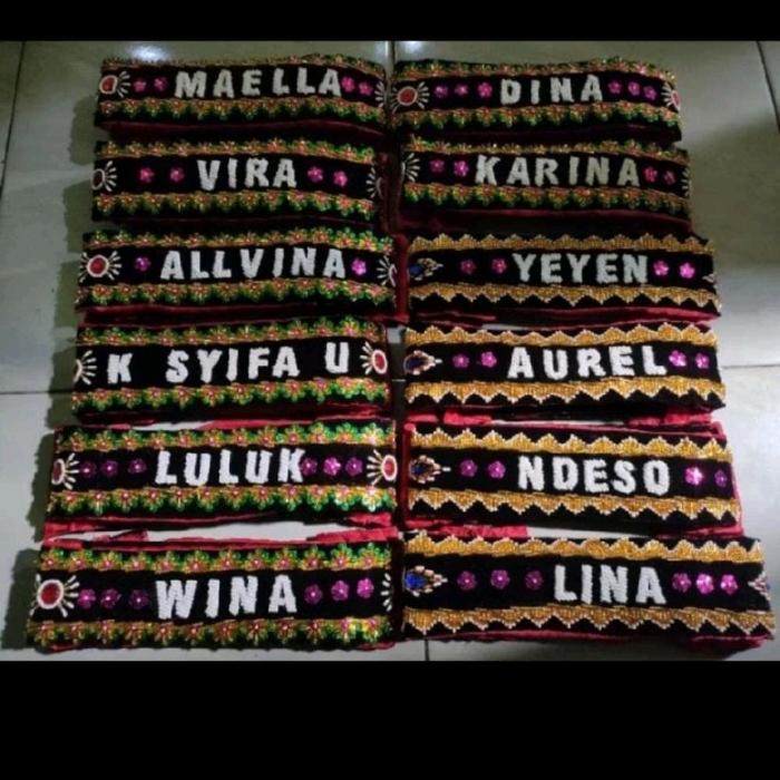 Sabuk jaranan custom nama
