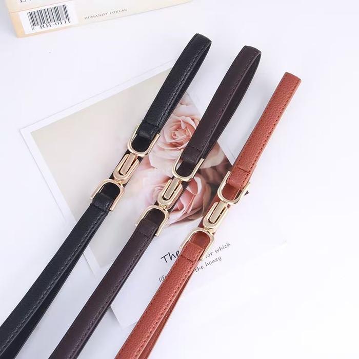 Ikat Pinggang Wanita Tipis & Melar, Gaya Korea Trendi, Aksesori Fashion yang Menghipnotis