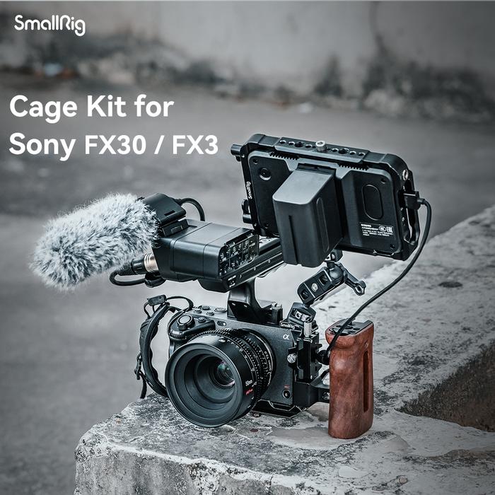 SmallRig Sony FX3/ FX30 Camera Cage Rig kit With NATO Rail Cable Clamp For Sony FX3/ FX30 Camera 413