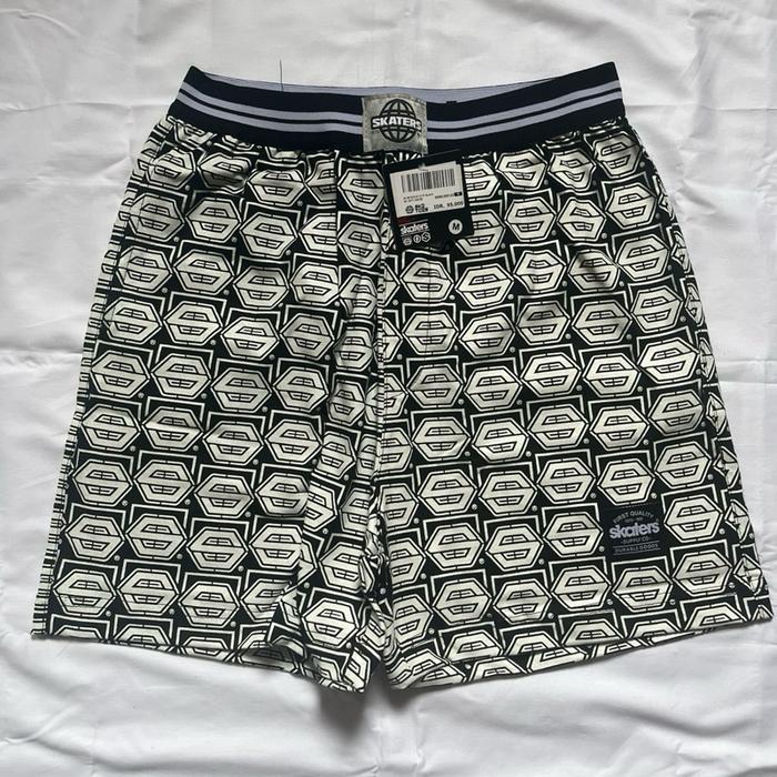 Skaters Boxer Printing Hitam Karet Katun