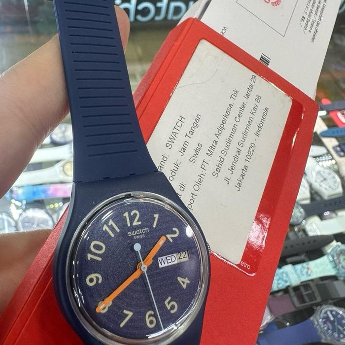 Jam Tangan Swatch Original Trendy Lines at Night S028I700