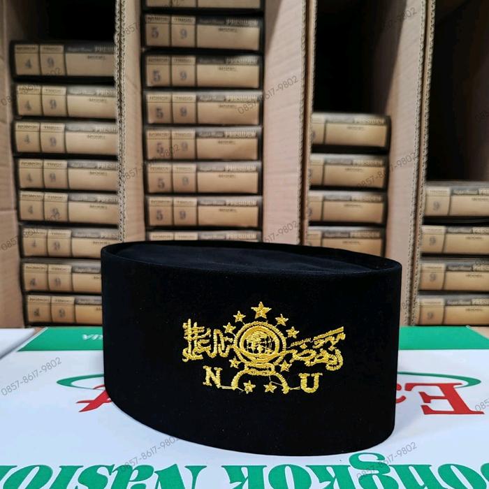 Peci NU emas sobgkok NU kuning Kopyah NU emas peci presideb logo Nu Songkok presiden Nu nu kuning