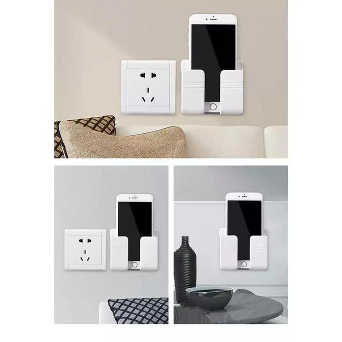 Charger Holder Dinding Rak Charger Tembok Stand Phone Holder