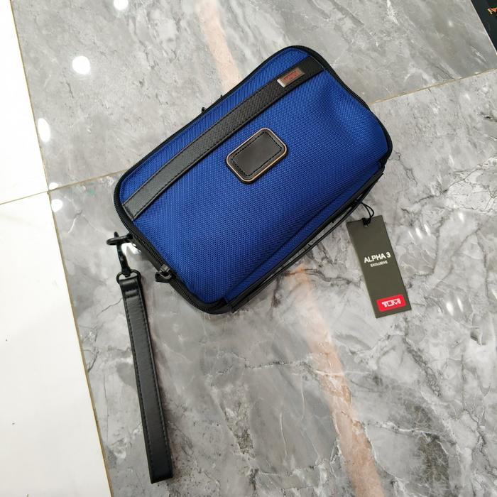 Clutch hand bag terlaris pria biru - pouch bag terlaris