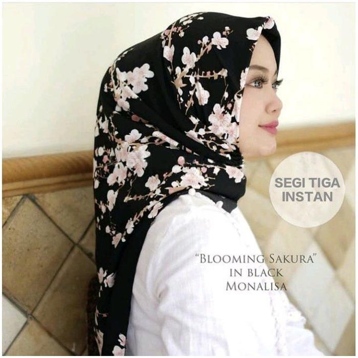 HIJAB SEGITIGA INSTAN MOTIF / HIJAB INSTAN MOTIF WOLFIS PREMIUM / HIJAB INSTAN NO PET Santai Muslim