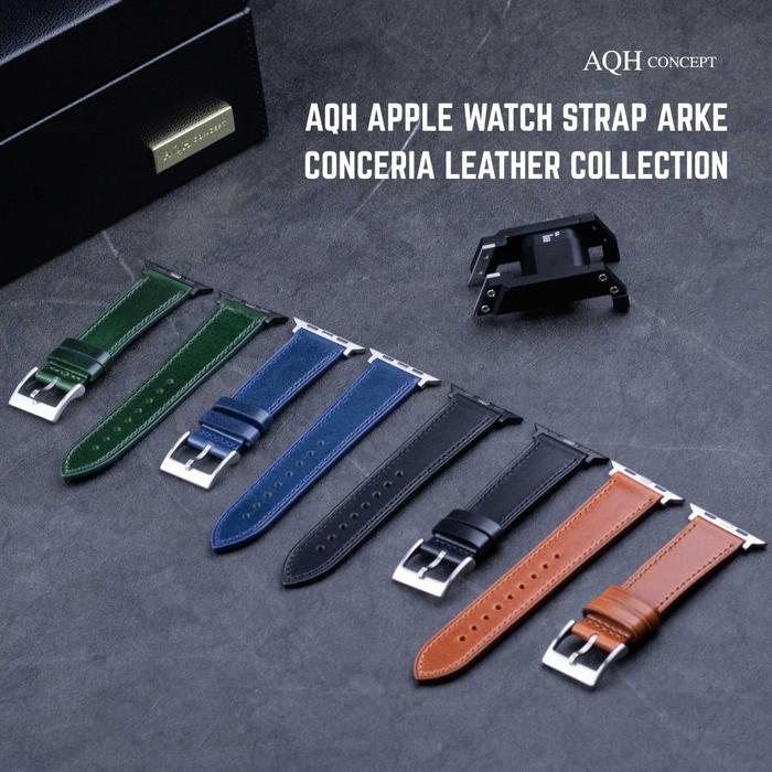 AQH Special Apple Watch Leather Strap Handmade Top Tannery leather/Tali Jam Apple Watch/Kulit Jam Ap